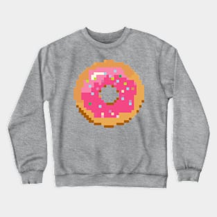 Pixel Doughnut Crewneck Sweatshirt